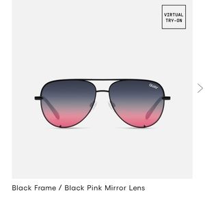 Quay High Key Black/Pink Sunglasses